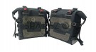 Fit For Royal Enfield Guerrilla 450 Canvas Pannier Bags Black With Mounting - SPAREZO